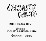 Penguin Land title screen for GameBoy